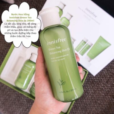 Nước hoa hồng Innisfree Green Tea Balancing Skin - 200ml-hanashops